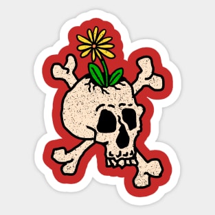 flowerskull Sticker